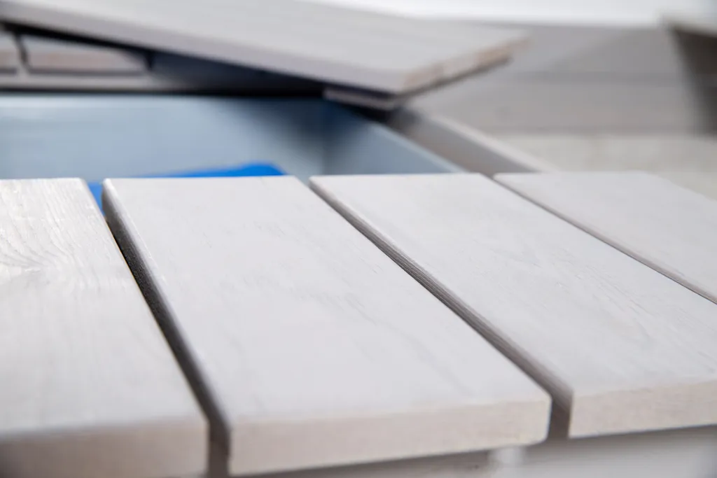 Roba Sandkasten Outdoor+ Mit 2 Spielwannen, Holzsandkasten Aus Wetterfestem Massivholz, Grau Lasiert 6 Roba Sandkasten Outdoor+ Mit 2 Spielwannen, Holzsandkasten Aus Wetterfestem Massivholz, Grau Lasiert – Bild 6