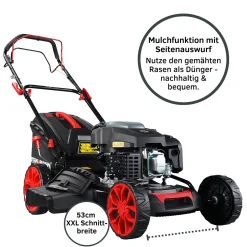 Albatros International STAHLMANN Rasenmäher Benzin Mit Antrieb BR530 – 6,0PS 4,4kW Benzin Rasenmäher Mit Antrieb, 53cm Schnittbreite, Mulchfunktion, Schnitthöhenverstellung, Easy Clean Anschluss, Große Räder, 60L Korb 12 Albatros International STAHLMANN Rasenmäher Benzin Mit Antrieb BR530 – 6,0PS 4,4kW Benzin Rasenmäher Mit Antrieb, 53cm Schnittbreite, Mulchfunktion, Schnitthöhenverstellung, Easy Clean Anschluss, Große Räder, 60L Korb -Garten- & Gewächshäuser Geschäft 3ce5b44af36630010e0620e47ec08091