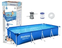 Bestway 56424 Rechteckig Aufstellpool Schwimmbad Steel Pro 400x211x81 CmGestalten: Rechteckig, Maße: 4 - 4,99 M, Filterpumpe: 58381 -Garten- & Gewächshäuser Geschäft 3ce986a48c820dd7da0ff343c800ddcb