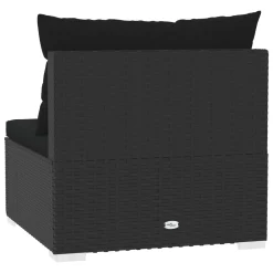 VidaXL 4-Sitzer-Sofa Mit Kissen Schwarz Poly Rattan -Garten- & Gewächshäuser Geschäft 3cf8e081177c83233f982a223107804d