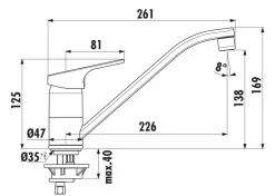 Ideal Standard Einhebel-Küchenarmatur CERAFIT DN 15, BlueStart Chrom -Garten- & Gewächshäuser Geschäft 3cfe0db1027c01687eba2ff1533e6d69