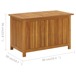 VidaXL Garten-Aufbewahrungsbox 90x50x58 Cm Massivholz Akazie -Garten- & Gewächshäuser Geschäft 3d3ec2083152a01c349dc55949fc6a41
