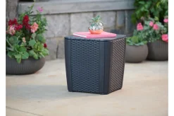 Allibert By Keter Gartentisch Luzon Flat Wicker, Graphit, Deckel Abnehmbar, Mit Stauraum, Kunststoff, Flache Rattanoptik -Garten- & Gewächshäuser Geschäft 3d59b2dfdc6afd13cd6f38f82c3f859f