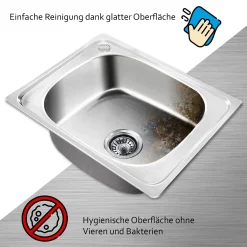 Midori © MIDORI® Edelstahl Spüle Küchenspüle Einbauspüle Spülbecken 1 Becken Mit Abtropffläche Links 76x43cm 14 Midori © MIDORI® Edelstahl Spüle Küchenspüle Einbauspüle Spülbecken 1 Becken Mit Abtropffläche Links 76x43cm -Garten- & Gewächshäuser Geschäft 3d5a894f86388ce60f4c350930a210b6 1