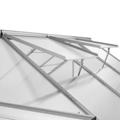 Tectake Gewächshaus Aus Aluminium Ohne Fundament - 250 X 185 X 195 Cm -Garten- & Gewächshäuser Geschäft 3d621a9e5bfac58f748f5fd8edd1a1ee 1