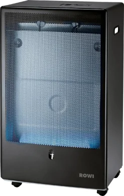 Rowi Gas-Heizofen Blue Flame Pro 4200 W, Mit Thermostat, Schwarz