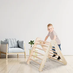 MAMOI® Klettergerüst Indoor, Kletterdreieck Aus Holz, Baby Kinder Klettern, Kletterturm, Kletterbogen, Holzbogen Für Spielplatz Ab 1/2/3 Jahre -Garten- & Gewächshäuser Geschäft 3d738720e87f922944d581712c86a36a