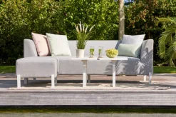 Hartman Dion Aluminium Lounge Set, Aluminiumgestell, Allwetter-Stoff Von Hartman, Inklusive Beistelltisch Und Hocker -Garten- & Gewächshäuser Geschäft 3dbf2439604cab9b92d0cf5bfcfedd18