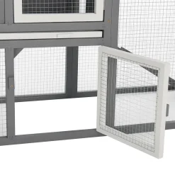 Juskys Hasenstall 210x43x86 Cm Mit Dach, Leiter & Fach - Kaninchenstall Groß, Doppelstöckig & Modern - Stall Kaninchen Im Garten - Hasenkäfig Grau -Garten- & Gewächshäuser Geschäft 3dc66cdabc71fcfcb3b422f396148e4b