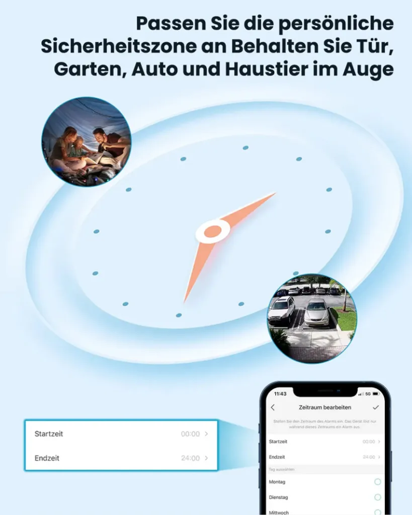 IeGeek 2K 3MP Überwachungskamera Aussen Akku Mit Solarpanel 32G SD-Karte, WLAN Kamera Outdoor Mit Farbnachtsicht, PIR Bewegungsmelder, 2-Wege Audio, Cloud Storage, IP65, 2,4 GHz 11 IeGeek 2K 3MP Überwachungskamera Aussen Akku Mit Solarpanel 32G SD-Karte, WLAN Kamera Outdoor Mit Farbnachtsicht, PIR Bewegungsmelder, 2-Wege Audio, Cloud Storage, IP65, 2,4 GHz – Bild 11