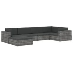 VidaXL Modular-Sofa-Mittelteil 1 Stk. + Auflagen Poly Rattan Schwarz -Garten- & Gewächshäuser Geschäft 3e2825f70fdffb64b94cccd0e27eb263 3