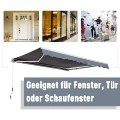 Outsunny Markise Alu-Markise Aluminium-Gelenkarm-Markise Sonnenschutz Balkon 14 Outsunny Markise Alu-Markise Aluminium-Gelenkarm-Markise Sonnenschutz Balkon -Garten- & Gewächshäuser Geschäft 3e6fc5eafd8bb4a37861166d5b55cc3c