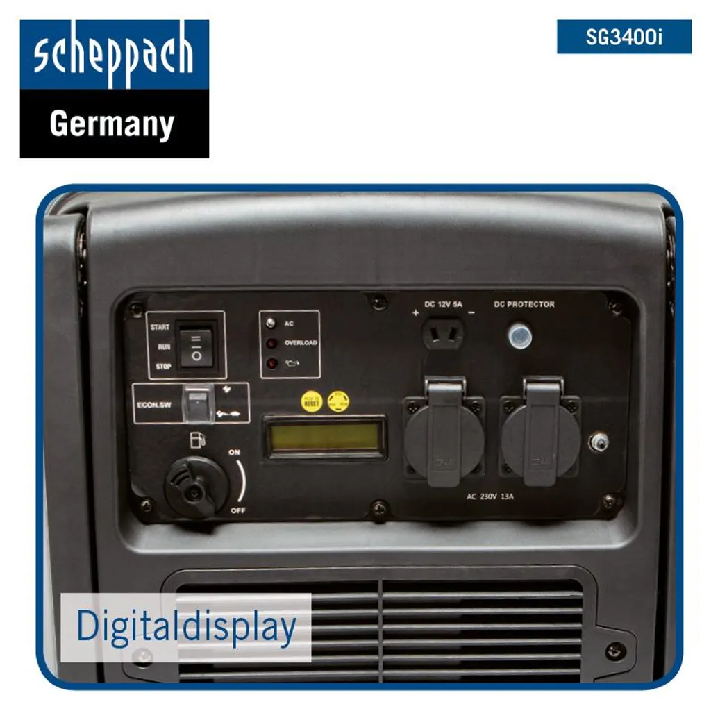 SCHEPPACH Stromerzeuger Inverter Benzin Stromgenerator Notstromaggregat SG3400i 4 SCHEPPACH Stromerzeuger Inverter Benzin Stromgenerator Notstromaggregat SG3400i – Bild 4