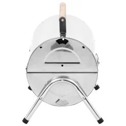 VidaXL Tragbarer Tisch-Holzkohlegrill Edelstahl Doppelrost -Garten- & Gewächshäuser Geschäft 3e8dc90126f285a5c0c6850b69104bc6