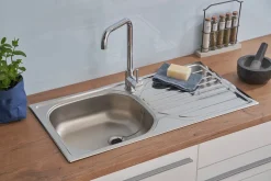 Respekta Spüle Einbauspüle Küchenspüle Edelstahlspüle Edelstahl 860 X 435