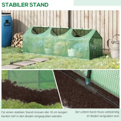 Outsunny Gewächshaus Mit Fenster PE Treibhaus Tomatenhaus Frühbeet 180x60x60cm Grün 12 Outsunny Gewächshaus Mit Fenster PE Treibhaus Tomatenhaus Frühbeet 180x60x60cm Grün -Garten- & Gewächshäuser Geschäft 3ebb0bed67b64e4b9fb36233a0e5c597