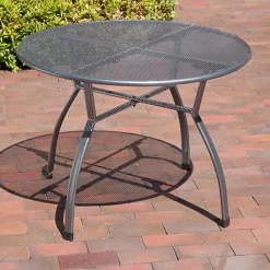 Greemotion Gartenmöbelset Set Toulouse Rund 4x Stuhl, 1x Tisch Grau Metall -Garten- & Gewächshäuser Geschäft 3ec1991b05f5710a9971e59f8341adc7