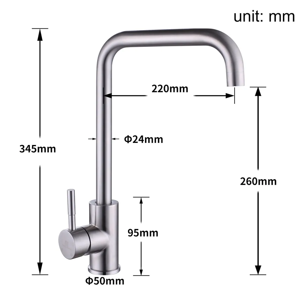 Homelody Küchenarmatur 360° Drehbar Wasserhahn Küche Edelstahl Spültischarmatur Mit Hoher Auslauf (251mm) Mischbatterie Küche Armatur Hochdruck Einhebelmischer 10 Homelody Küchenarmatur 360° Drehbar Wasserhahn Küche Edelstahl Spültischarmatur Mit Hoher Auslauf (251mm) Mischbatterie Küche Armatur Hochdruck Einhebelmischer – Bild 10