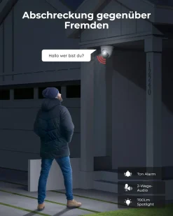 Reolink 4K PoE Überwachungskamera Aussen Mit Spotlight, 3X Optischer Zoom PoE IP Outdoor Kamera, Smarte Bewegungserkennung, Human/Auto/Tier-Erkennung, 2-Wege-Audio, Zeitraffer, RLC-833A -Garten- & Gewächshäuser Geschäft 3f1e2f8617c9dc777d814f7c2e470c25