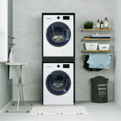 Roomartstore.de Roomart - Waschmaschinenschrank Für Trockner & Waschmaschine - Mit Ausziehbrett - Weiß - Schwarz Eiche: Weiß / + Ohne Klappschrank 37 Roomartstore.de Roomart - Waschmaschinenschrank Für Trockner & Waschmaschine - Mit Ausziehbrett - Weiß - Schwarz Eiche: Weiß / + Ohne Klappschrank -Garten- & Gewächshäuser Geschäft 3f44f8a0271b0ff494efeb43eb21b705