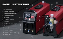 ARCCAPTAIN Plasmaschneider: [Große LED-Anzeige] 50 Ampere Plasmaschneider Mit IGBT Max. Schneiden 20 Mm Mit Postflow Und 2T/4T -Garten- & Gewächshäuser Geschäft 3f7c515f424b96751f32d4944c8d0c8a