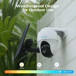 Reolink 2K PTZ Solar Überwachungskamera Aussen Akku 355°/140° Schwenkbar WLAN Kamera Outdoor Mit 2,4/5GHz WiFi, Personen-/Fahrzeugerkennung, PIR-Sensor, 2-Wege-Audio, Argus PT-2K+ Solarpanel -Garten- & Gewächshäuser Geschäft 3f846719dfb0bcc050f05bb75f796925 1
