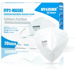 Sunbeam International GmbH HYGISUN FFP2 Atemschutzmaske Weiss, 20 VE
