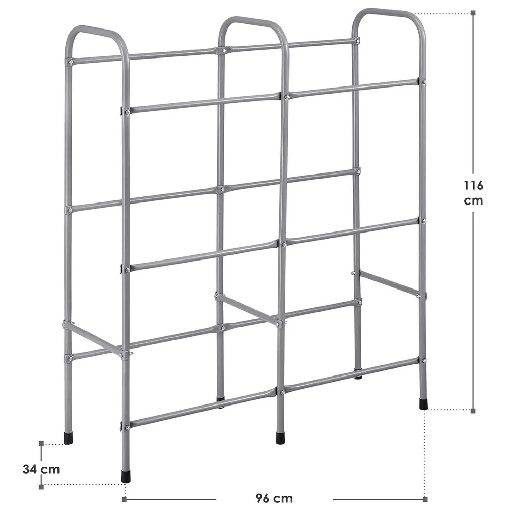 Juskys Getränkekistenregal Cool – Kistenregal Für Bis Zu 6 Kisten Je 17 Kg – Getränkeständer Platzsparend 96 × 34 × 116 Cm – Getränkeregal Aus Metall 8 Juskys Getränkekistenregal Cool – Kistenregal Für Bis Zu 6 Kisten Je 17 Kg – Getränkeständer Platzsparend 96 × 34 × 116 Cm – Getränkeregal Aus Metall – Bild 8