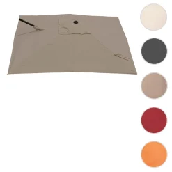 Mendler Ersatz-Bezug Für Ampelschirm HWC-A39, Sonnenschirmbezug Ersatzbezug, 3x3m (Ø4,24m) Polyester 2,8kg Taupe-braun -Garten- & Gewächshäuser Geschäft 3feef444e4fbbf9cf31b374af0619609