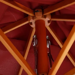 Outsunny Sonnenschirm, Knickbarer Gartenschirm, Strandschirm, 3-stufig Einstellbar, Holz+Polyester, Weinrot, 200 X 150 X 230 Cm 19 Outsunny Sonnenschirm, Knickbarer Gartenschirm, Strandschirm, 3-stufig Einstellbar, Holz+Polyester, Weinrot, 200 X 150 X 230 Cm -Garten- & Gewächshäuser Geschäft 4000566cddd167d04476a0edfcedf51f