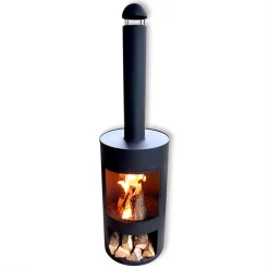 Raburg XXL Gartenkamin BERNARD In SCHIEFER-SCHWARZ, Extra Großer Design-Garten-, Terrassenofen & Feuertonne -Garten- & Gewächshäuser Geschäft 402e8572ede3fb99080287c7d03033fa