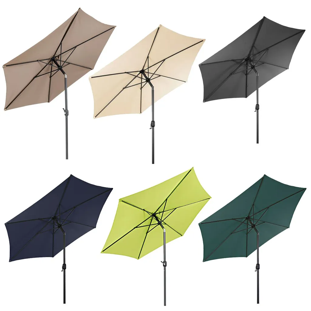 Linder Exclusiv Knick Sonnenschirm, Gartenschirm Ø 250 Cm,mit Kurbelmechanismus,Kalk 1 Linder Exclusiv Knick Sonnenschirm, Gartenschirm Ø 250 Cm,mit Kurbelmechanismus,Kalk