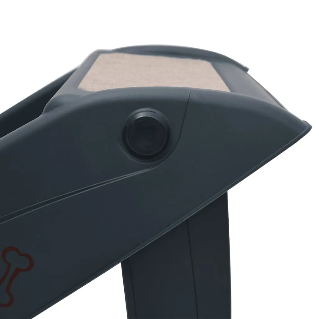 VidaXL Hundetreppe Mit 4 Stufen Klappbar Dunkelgrau 8 VidaXL Hundetreppe Mit 4 Stufen Klappbar Dunkelgrau – Bild 8