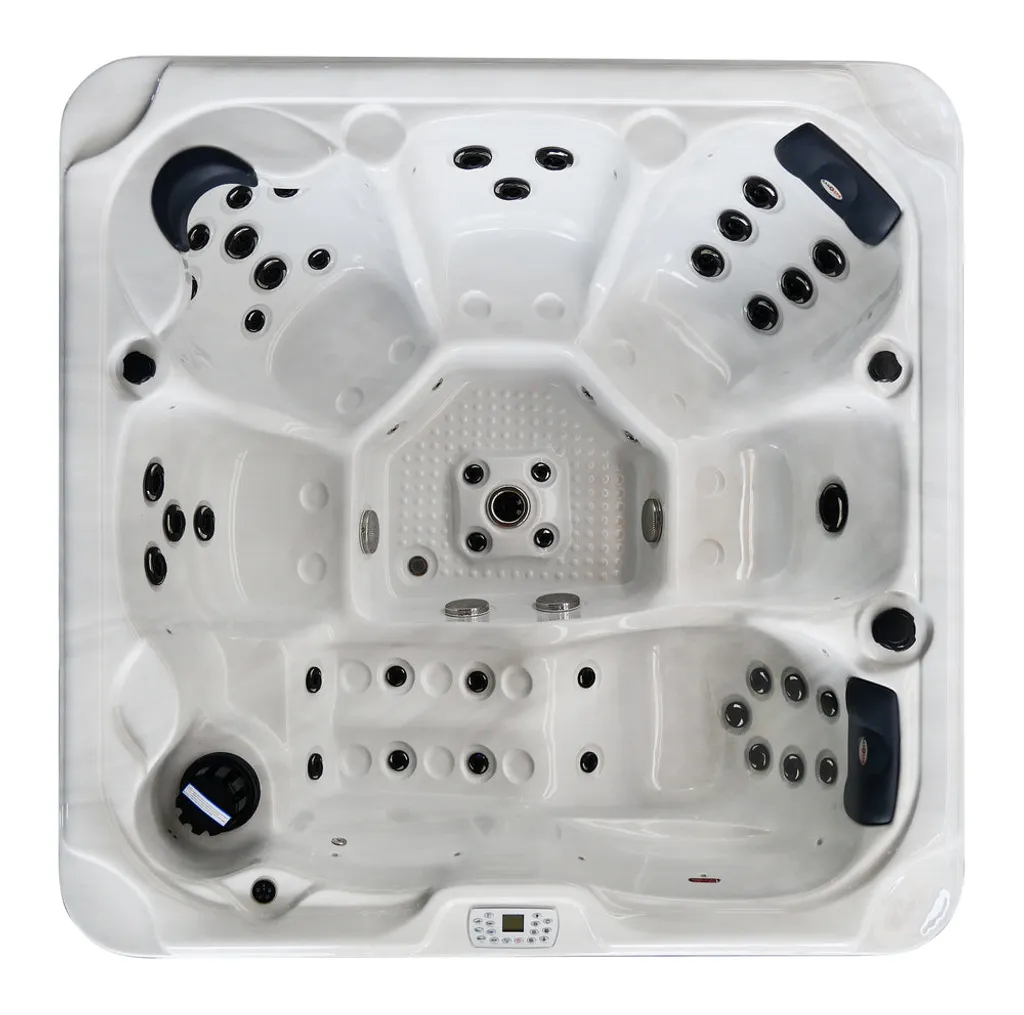 SANOTECHNIK Outdoorwhirlpool Oasis Maxi Weiß Inkl. Treppe Und Abdeckung - 210 X 210 X 92cm 5 SANOTECHNIK Outdoorwhirlpool Oasis Maxi Weiß Inkl. Treppe Und Abdeckung - 210 X 210 X 92cm – Bild 5