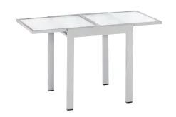 Merxx Balkontisch Ausziehbar 65/130 X 65 Cm - Aluminiumgestell Silber Mit Matter Glasplatte 5 Merxx Balkontisch Ausziehbar 65/130 X 65 Cm - Aluminiumgestell Silber Mit Matter Glasplatte -Garten- & Gewächshäuser Geschäft 40c791c500a14b3f37ff3cd015fc0035