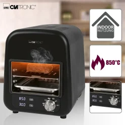 Clatronic EBG 3760 Elektro Beef-Grill, Keramischer Infrarot- Hochleistungsbrenner Mit 1600 Watt, Perfekte Steakergebnisse In Unter 45 Sekunden, 5 Elektrische Grillprogramme, LED-Display, In- Und Outdoor Schwarz -Garten- & Gewächshäuser Geschäft 411e179788a6896664d2d2d334bd9e96