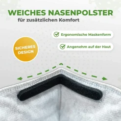 Shandong Shengquan New Materials TINOS® 40X FFP2 NR EN149:2001 Mundschutz Maske Einzel Verpackt CE 2834 Atemschutzmaske Gesicht Mund-Nasenschutz Shengquan 11 Shandong Shengquan New Materials TINOS® 40X FFP2 NR EN149:2001 Mundschutz Maske Einzel Verpackt CE 2834 Atemschutzmaske Gesicht Mund-Nasenschutz Shengquan -Garten- & Gewächshäuser Geschäft 41655200fbce70c234ec11d7ff9b16aa