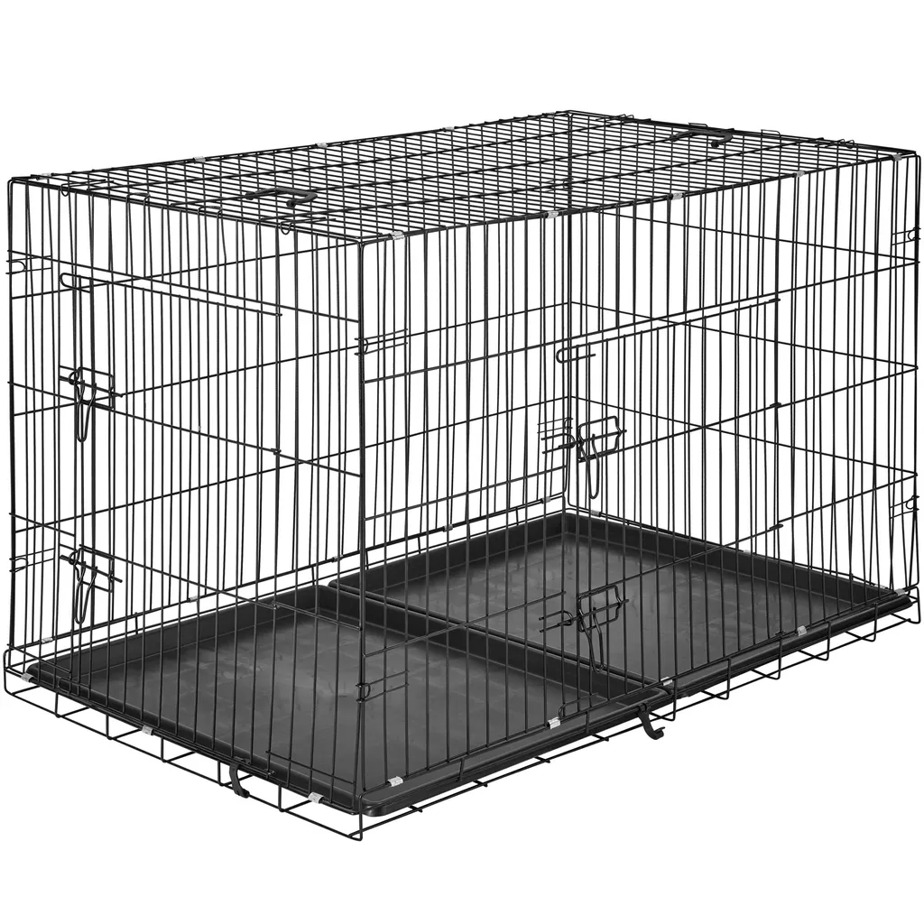 Tectake Hundebox Gitter Tragbar - 120 X 75 X 82 Cm 2 Tectake Hundebox Gitter Tragbar - 120 X 75 X 82 Cm – Bild 2