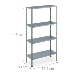 Relaxdays Verzinktes Metallregal Mit 4 Böden 12 Relaxdays Verzinktes Metallregal Mit 4 Böden -Garten- & Gewächshäuser Geschäft 417fe228c069c585c37ced2aa721c17e
