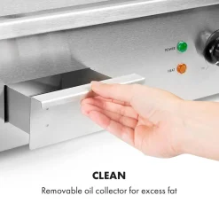 Klarstein Grillmeile 3000R Pro Gusseisen Grillplatte Elektrisch, Grillfläche: 54,5 X 35 Cm (geriffelt), Stufenlos 50-300 °C, 3000 Watt, Profi Elektrogrill Mit Spritzschutz, Edelstahl 15 Klarstein Grillmeile 3000R Pro Gusseisen Grillplatte Elektrisch, Grillfläche: 54,5 X 35 Cm (geriffelt), Stufenlos 50-300 °C, 3000 Watt, Profi Elektrogrill Mit Spritzschutz, Edelstahl -Garten- & Gewächshäuser Geschäft 4186259378f67198a1ceb3be766e5062