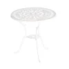 Merxx Gartentisch Lugano Aluminiumguss Weiß 70 Cm X 70 Cm X 68 Cm