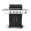 Nexgrill 4B Classic Gasgrill I 4 Brenner Gas Grill Mit Seitenbrenner I Grillwagen Mit Grillthermometer, Seitenablage Und Seitenkochfeld