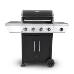 Nexgrill 4B Classic Gasgrill I 4 Brenner Gas Grill Mit Seitenbrenner I Grillwagen Mit Grillthermometer, Seitenablage Und Seitenkochfeld