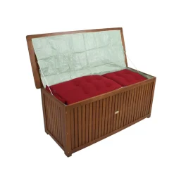 Garden Pleasure Auflagenbox Garten Box Truhe Auflagen Kissenbox Akazie Holz -Garten- & Gewächshäuser Geschäft 41ad2bbaaa7a32e3a4c2ecf5bfe2ebc1