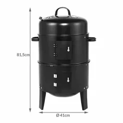 Deuba 3in1 Smoker Inkl. Thermometer Leichter Transport Räucherofen Holzkohlegrill BBQ Rundgrill Räuchertonne 27 Deuba 3in1 Smoker Inkl. Thermometer Leichter Transport Räucherofen Holzkohlegrill BBQ Rundgrill Räuchertonne -Garten- & Gewächshäuser Geschäft 41ce13d82396689fb1e6fa073a8b2a9e