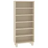 VidaXL CD-Schrank HAMAR Honigbraun 45x18x100 Cm Massivholz Kiefer