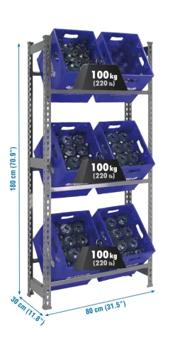 Simonrack Kit Simonbottle 3-1800X800X300 Grau 5 Simonrack Kit Simonbottle 3-1800X800X300 Grau -Garten- & Gewächshäuser Geschäft 420924bdae8d6c7f64332a1096cf3fd3