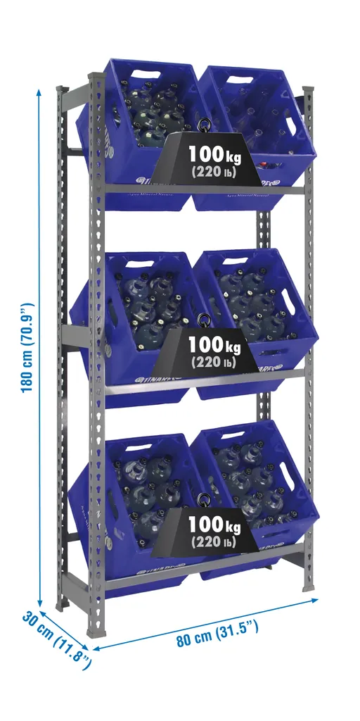 Simonrack Kit Simonbottle 3-1800X800X300 Grau 3 Simonrack Kit Simonbottle 3-1800X800X300 Grau – Bild 3