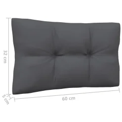 VidaXL Garten-Mittelsofa Mit Anthrazit Kissen Grau Massivholz Kiefer -Garten- & Gewächshäuser Geschäft 42571bde32262dc97c6a5e77e1a420b3