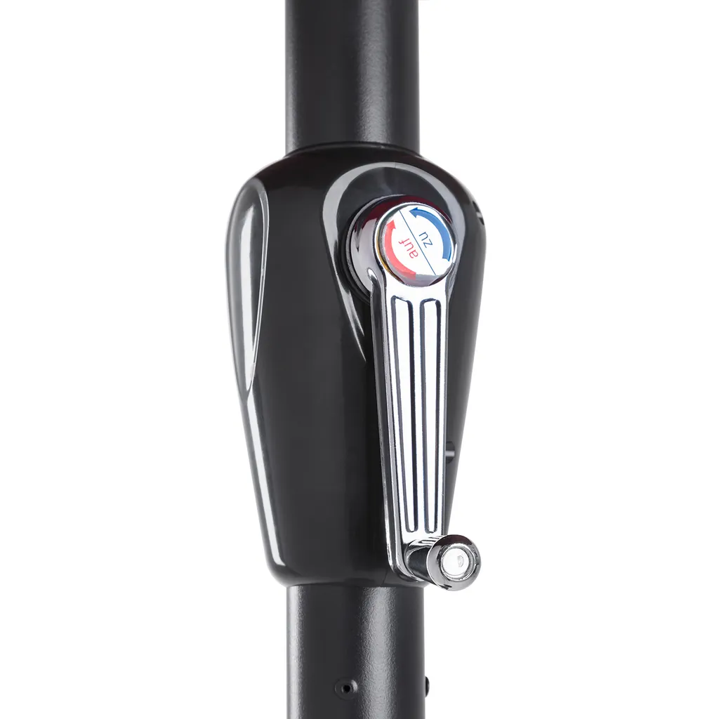 Deuba Kingsleeve Sonnenschirm 330 Cm Mit Kurbel Knickbar Wasserfest Alu Groß Rund Balkon Terrasse Garten Balkonschirm Kurbelschirm Marktschirm, Farbe:beige 6 Deuba Kingsleeve Sonnenschirm 330 Cm Mit Kurbel Knickbar Wasserfest Alu Groß Rund Balkon Terrasse Garten Balkonschirm Kurbelschirm Marktschirm, Farbe:beige – Bild 6